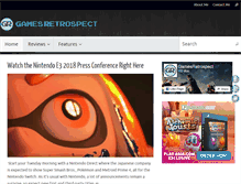 Tablet Screenshot of gamesretrospect.com
